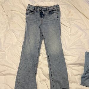 Stylish Blue Straight Leg Women's Jeans